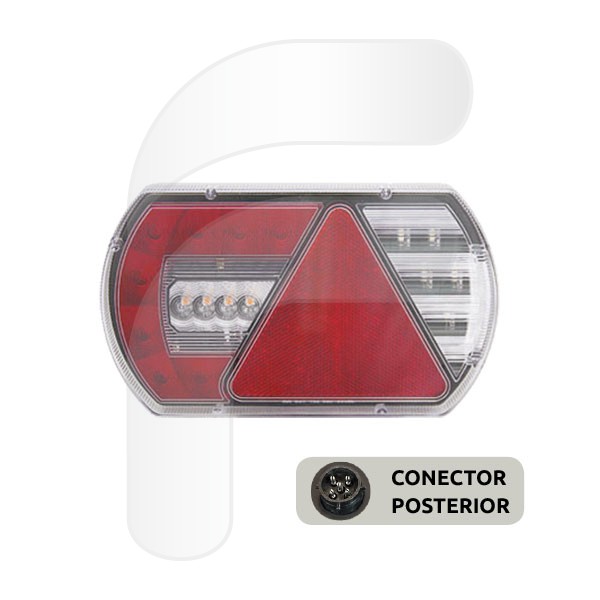 PILOTO TRASERO TRIÁNGULO LED IZQUIERDO 12V FA326009-I